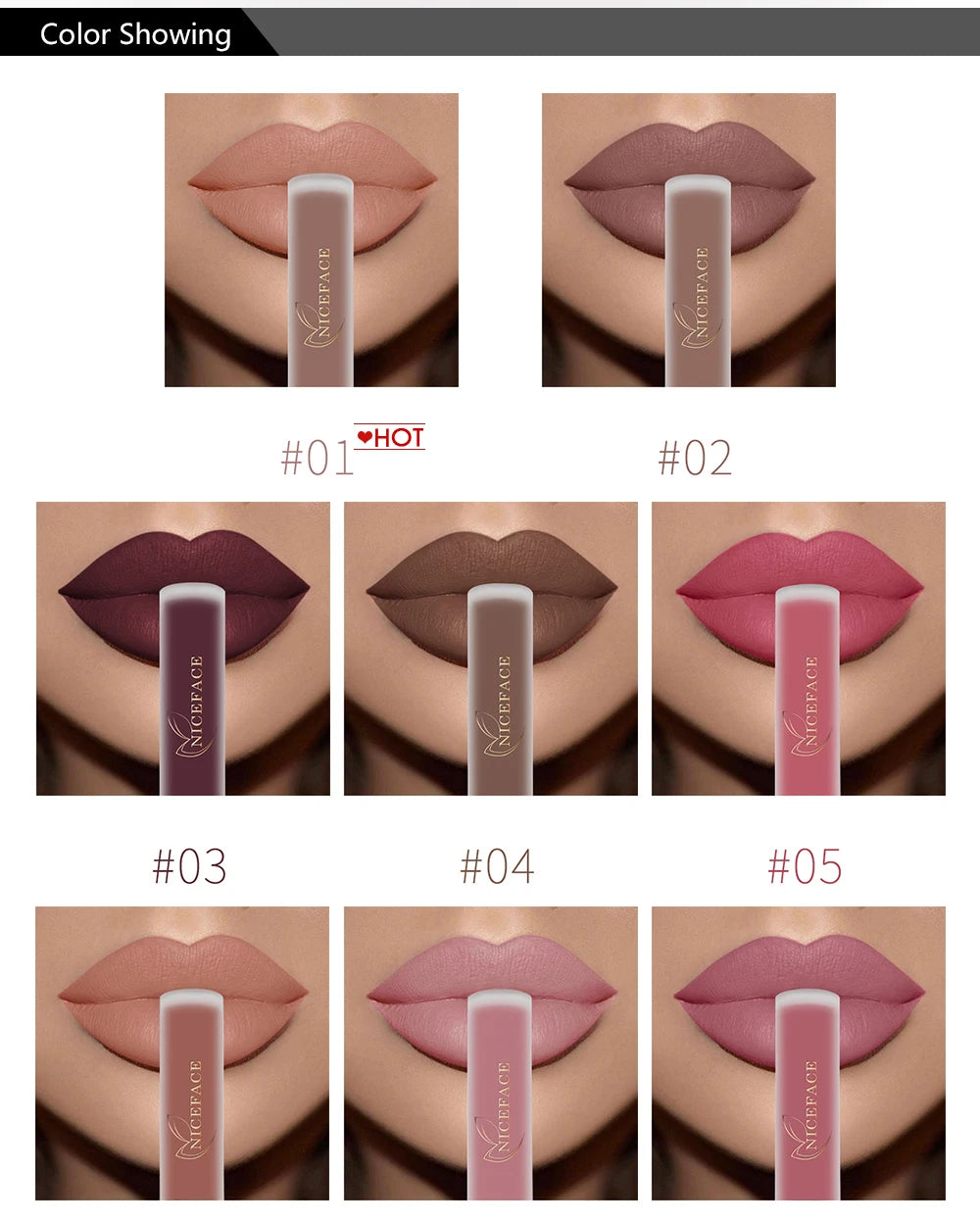 Nude Liquid Lipstick Ultra Matte Velvet Long Lasting Women Beauty Red Nonstick Cup Waterproof Purple Lip Gloss Lips Cosmetics