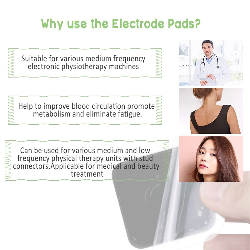 10/20PCS Electrode Pads Gel For Tens Acupuncture Massage Machine Slimming Pulse Ems Muscle Stimulator Massager Sticker