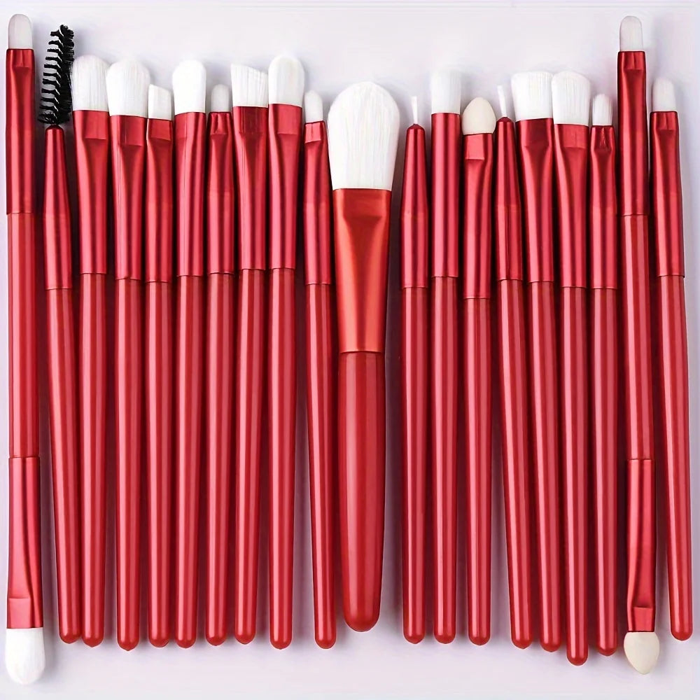 Makeup Brush Set 20Pcs Kit Soft Fluffy Eye Shadow Brushes Cosmetic Foundation Powder Highlighter Blending Beauty Tool Beginners