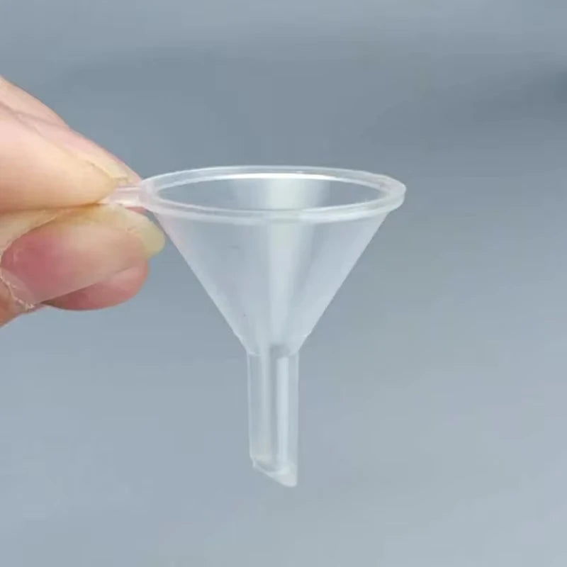 10 Precision Mini Funnels for Lab Bottles, Essential Oils, Perfumes, Flavours, Sand Painting and Powders