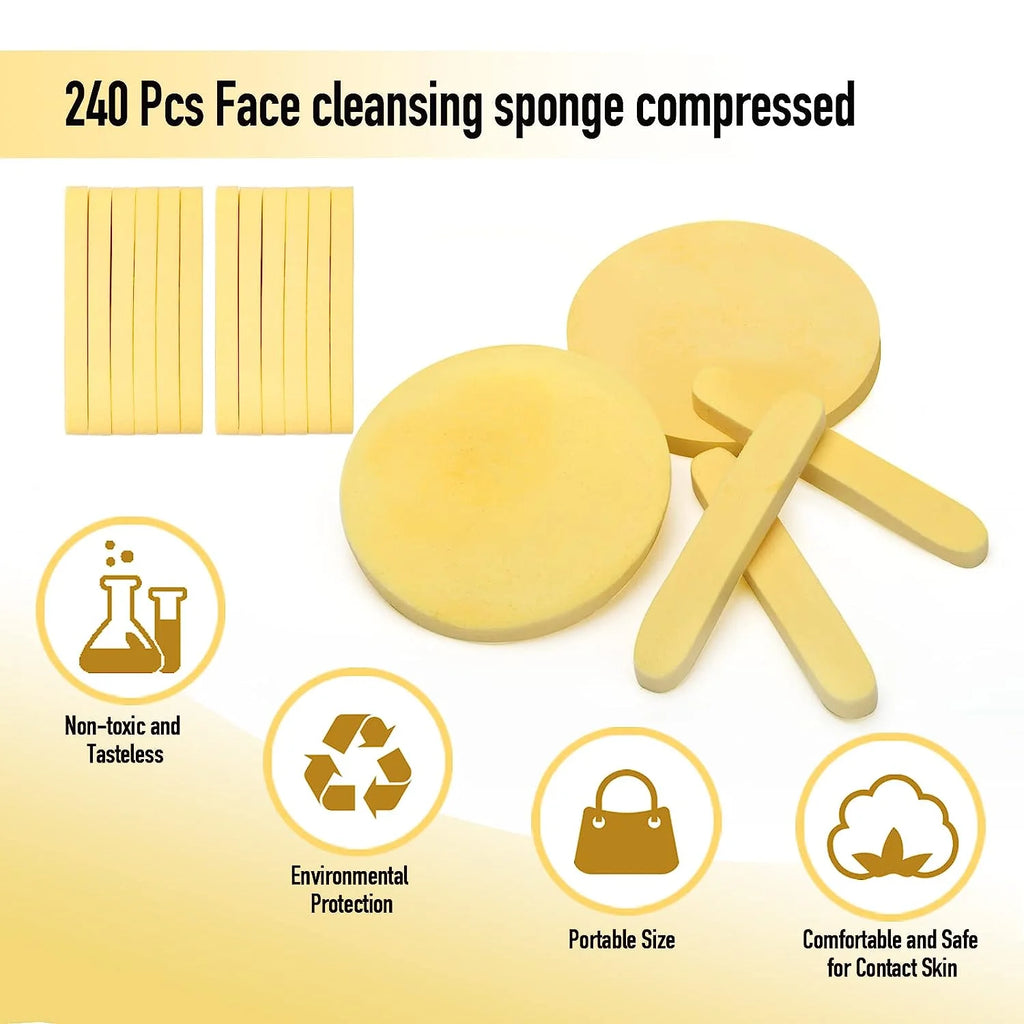 Compressed Round Facial Cleansing Sponges Cleaning Brushes Cleanse Tools Makeup Remover Wipes Finger Wholesale Free Shipping