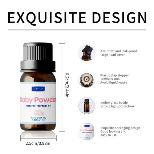 10ml Baby Powder Essential Oil Long Lasting Fragrance Oil Warm Sweet Scent Oil Gift For Friends