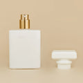 50ml  Black White Square Glass Spray Perfume Bottle Cosmetic Packaging Empty Bottles Can Be Filled in Perfume Bottles