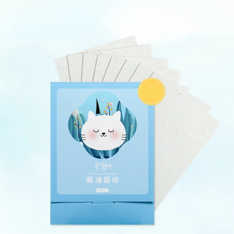100pcs/set Portable Facial Oil Blotting Paper Matte Face Wipes Oil Control Face Cleaning Oil-absorbing Makeup Tools Accessories