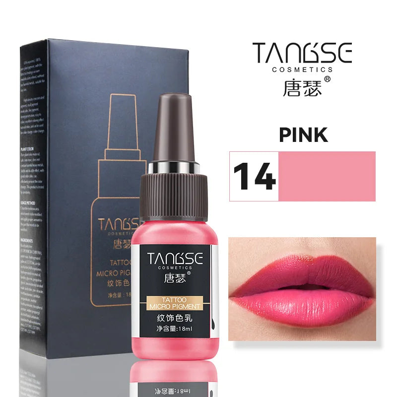 18ml Microblading Pigments Professional Tattoo Ink Set Permanent Makeup Eyebrow Lips Eyeline Tattoo Color Body Beauty Art Tool