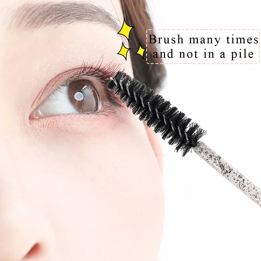 100Pcs Disposable Eyelash Brushes Spoolie Mascara Wands For Eyelash Extension Household Salon Cosmetic Supply