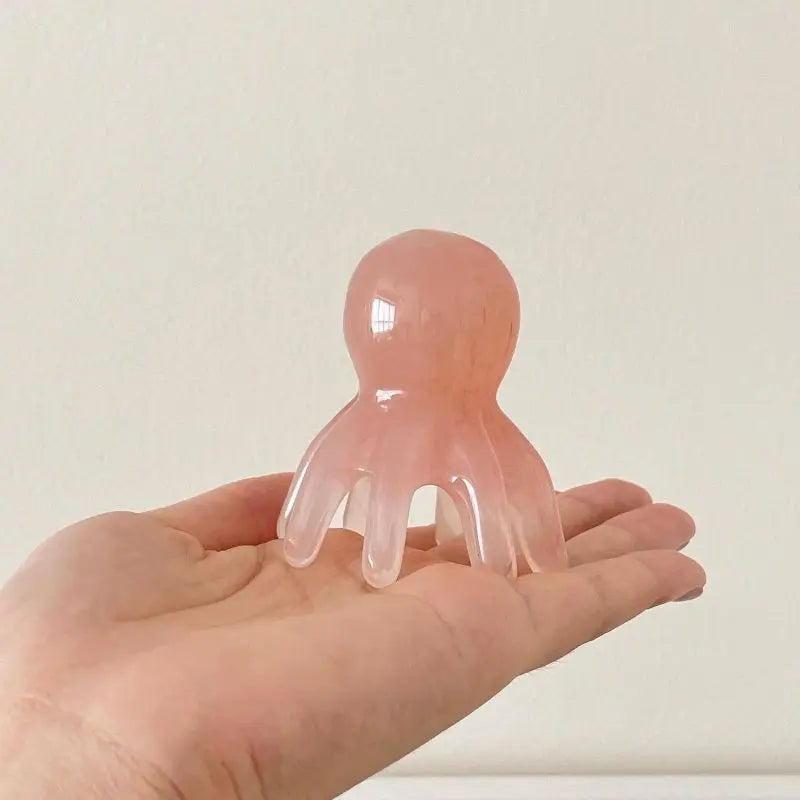 Octopus Head Massager Comb Head Meridian Manual Acupressure Tool Portable SPA Gua Sha Massage Comb