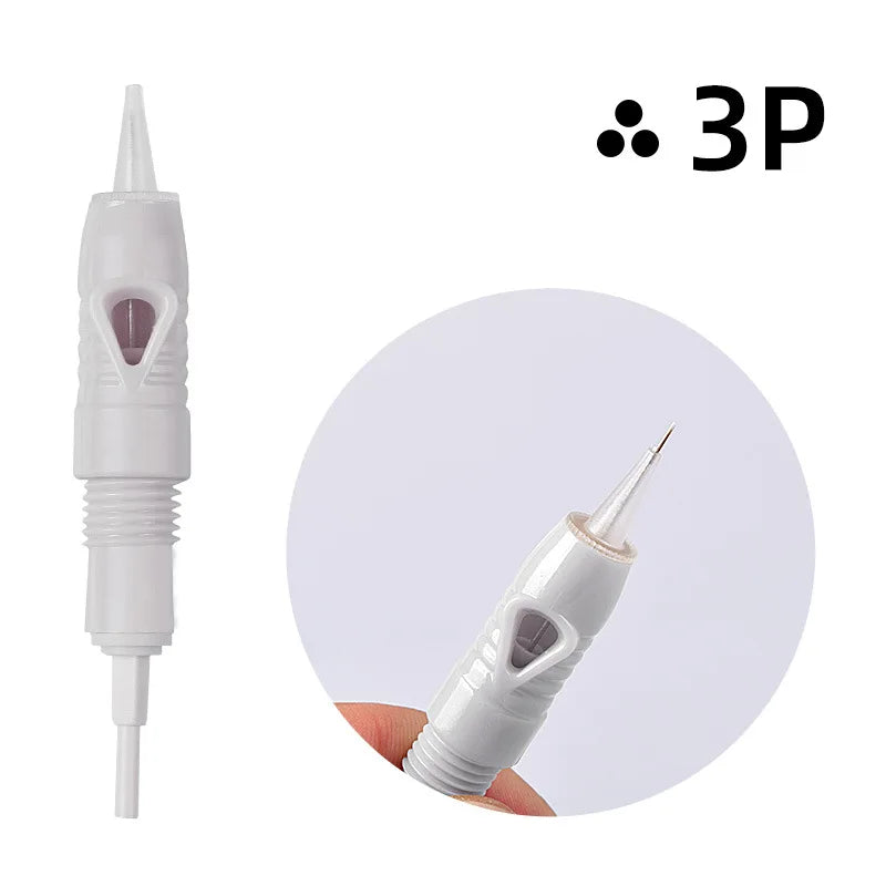 10/50/100pcs Microblading Cartridge for Charmant Liberty Permanent Makeup Eyebrow Lips Eyeliner Pen Grey Tattoo Machine Needle