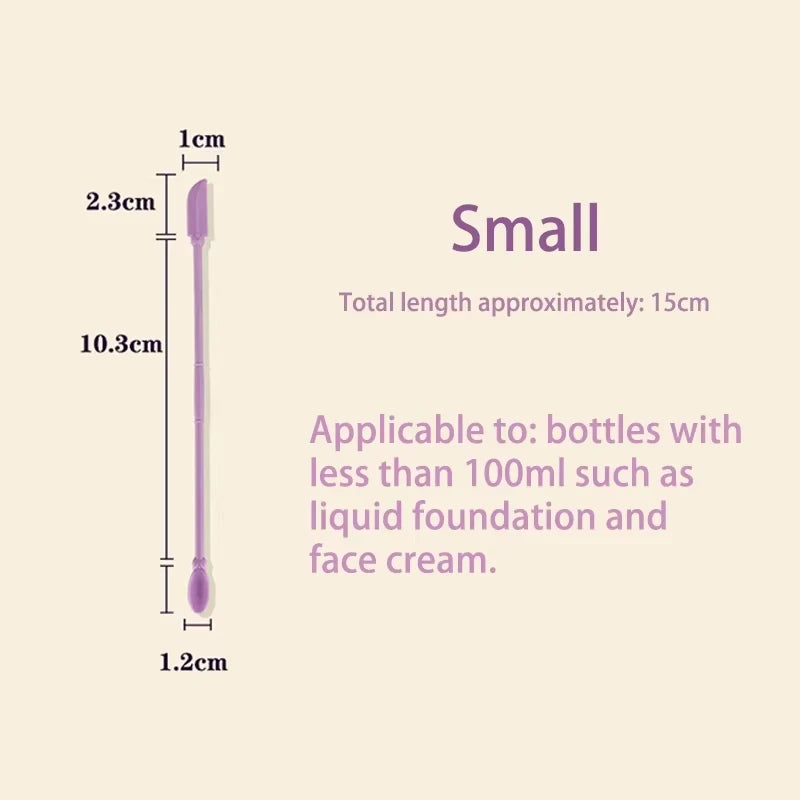 1/3Pcs Silicone Empty Bottle Scraper With Black Scraper, Foundation Scraper, Tiny Lotion Jar Scraper to Get Last of Makup