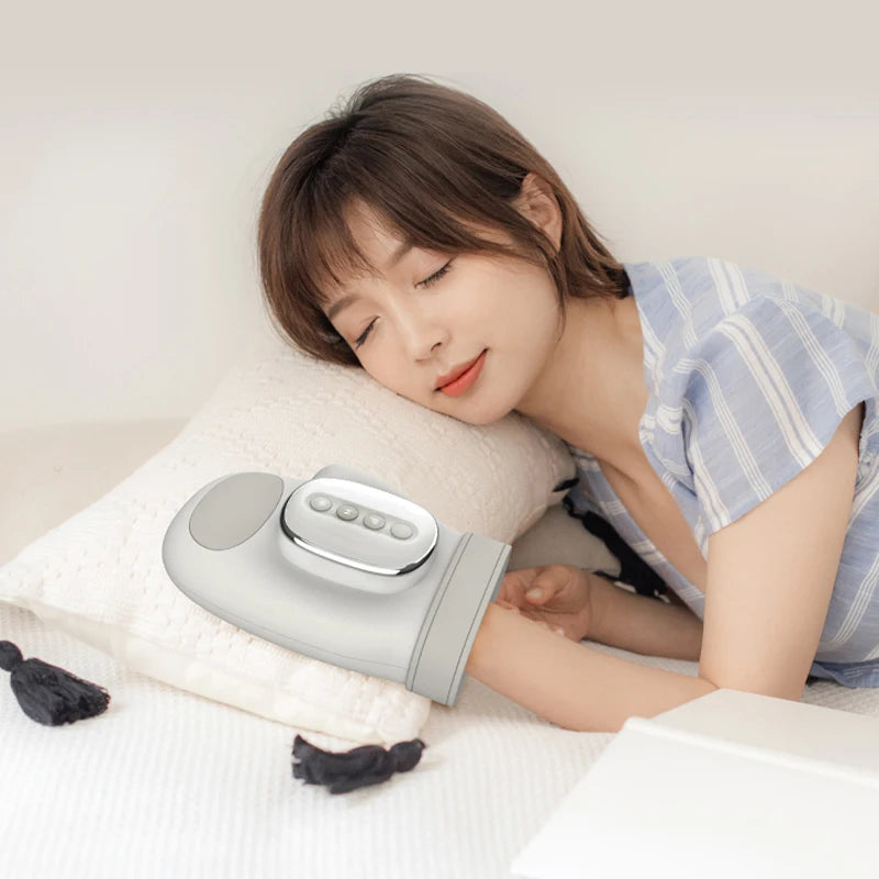 Hand Massager with Airbag Compression Finger Wrist Palm Massage Machine Vibration Glove for Hand Muscle Relax Gift for Men Women