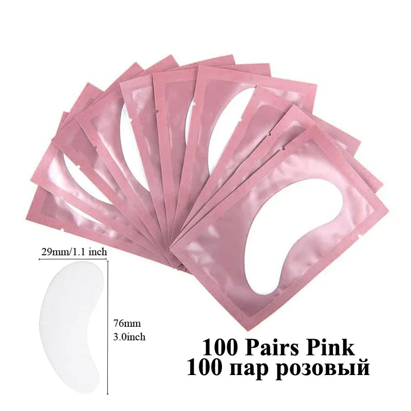 50pairs eye patches eyelash extension under eyelashes fake lashes stickers lash extension supplies patches for building eyelid