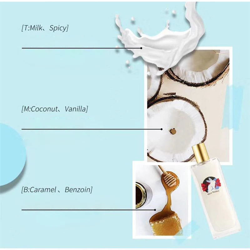 Sweet Milk Perfume Brand Long-lasting Fragrance White Rabbit Milk Candy Fragrance Fresh Light Fragrance Daily Neutral Perfume