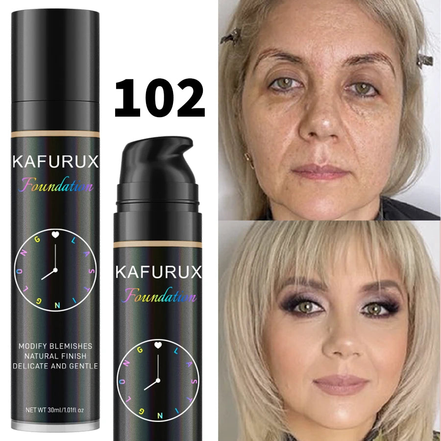 8-Color Liquid Foundation Makeup Set Waterproof Sweat-Resistant Concealer Professional Korean Style Face Base for Flawless Look