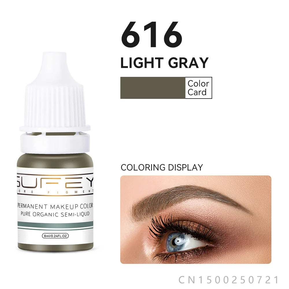 33 Colors Permanent Makeup Pigment Lip Tattoo Inks Vegan Eyebrows Microblading Pigments 8ml Body Art Ink for PMU Artists