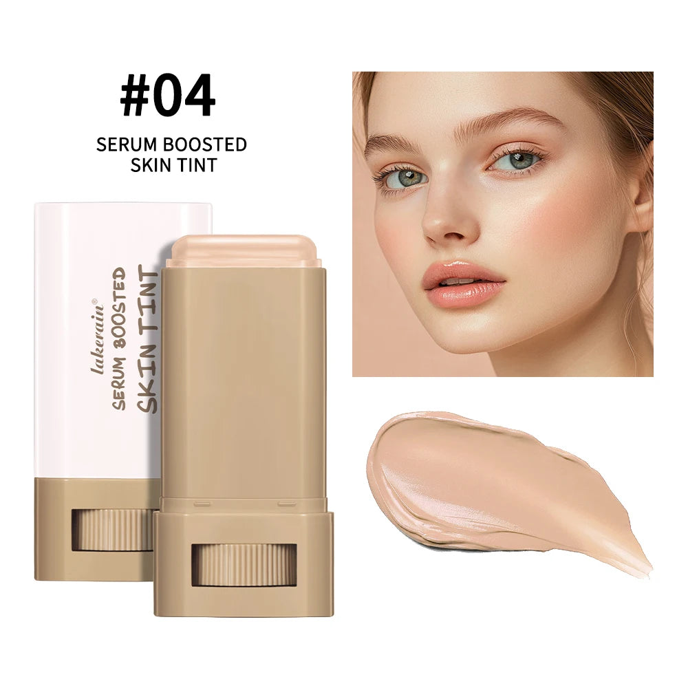 Foundation Skin Tint Balm Skin Tint Stick Waterproof Nourishing Solid Tinted Serum  Face Tinted Face Contour Stick Makeup