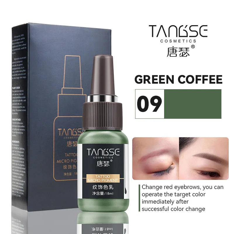 18ml Microblading Pigments Professional Tattoo Ink Set Permanent Makeup Eyebrow Lips Eyeline Tattoo Color Body Beauty Art Tool
