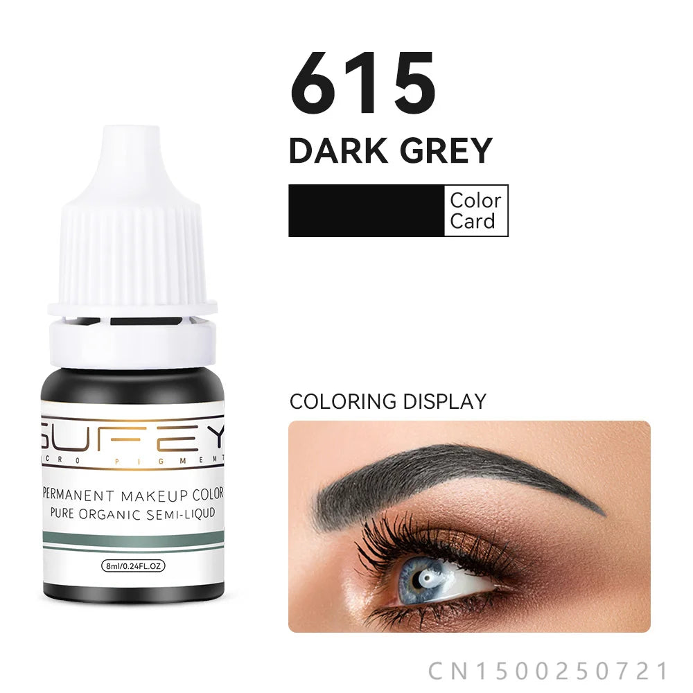 33 Colors Permanent Makeup Pigment Lip Tattoo Inks Vegan Eyebrows Microblading Pigments 8ml Body Art Ink for PMU Artists