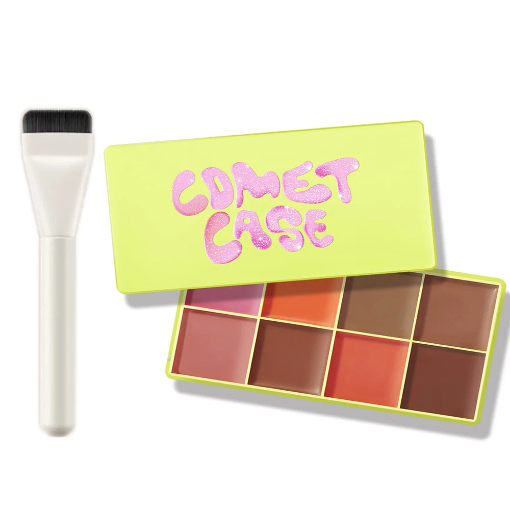 Curve Case Cream Eyebrow Cream Blush Highlighter Palette Matte Shimmer Finishes Shadow Tones Long-Lasting Cosmetics