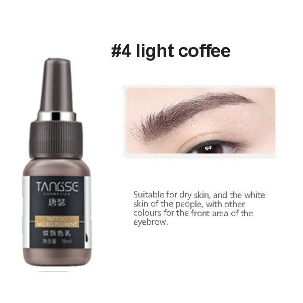 18ml Microblading Pigments Professional Tattoo Ink Set Permanent Makeup Eyebrow Lips Eyeline Tattoo Color Body Beauty Art Tool