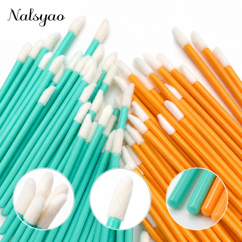 500/1000PCS Lip Wands Applicators Disposable Lip Brush Lipstick Brush Lip Gloss Applicator Wands Makeup Applicator Beauty Tools
