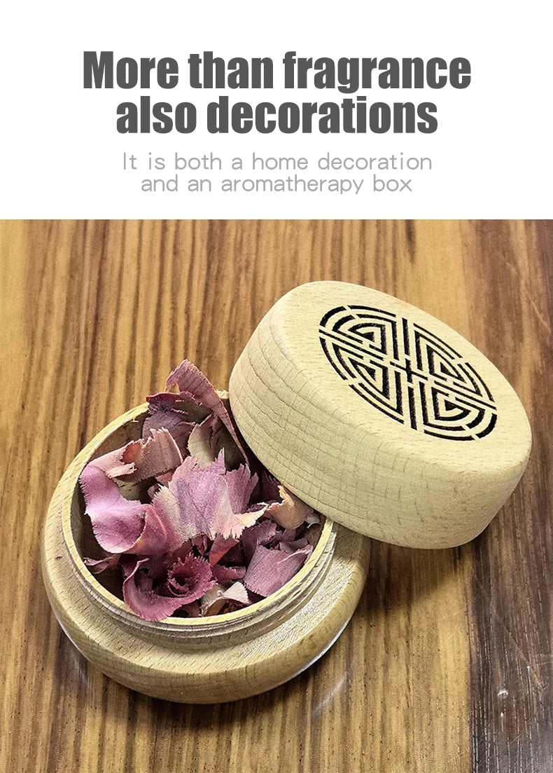 Ancient Portable No perfume DIY fragrance wooden box aroma diffuser decorations items living room bedroom car home accessories