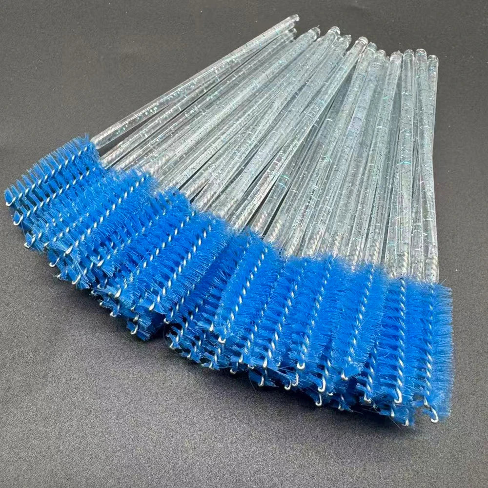 Disposable Crystal Eyelashes Brush Comb 50Pcs Eye Lashes Extension Mascara Wands Makeup Professional Makeup Beauty Tool
