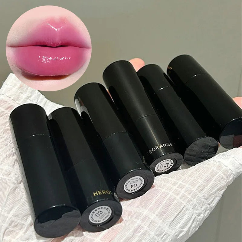 HERORANGE~ Low Saturation Light Lipstick Multi-purpose Stick Moisturizing White Natural Holding Mirror lipstick