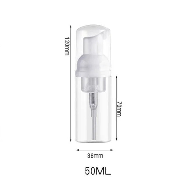 2Pcs 30ml 50ml 60ml 100ml Plastic Foam Pump Bottle Empty Face Eyelashes Cosmetic Bottle Cleaner Soap Dispenser Foam Bottle