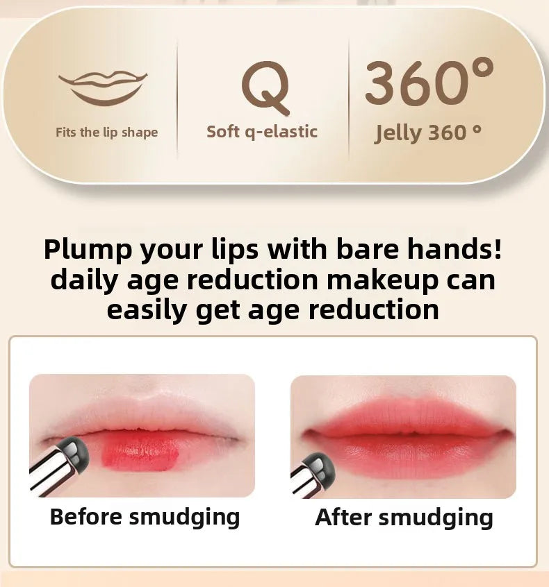 2 In 1 Silicone Lip Brush Concealer Brush Wooden Handle Lipstick Lip Balm Applicator with Cap Travel Makeup Brush Beauty Tools