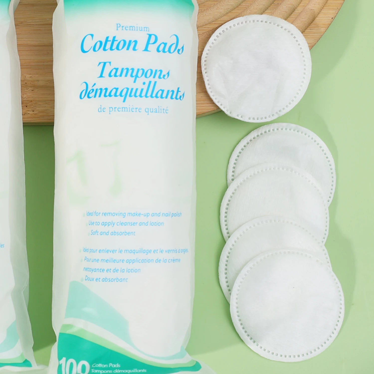 Disposable Soft Circular Makeup Remover Pads Doubles Sided Breathable Cotton Pads for Daily Facial Cleaning Nail Polish Remover