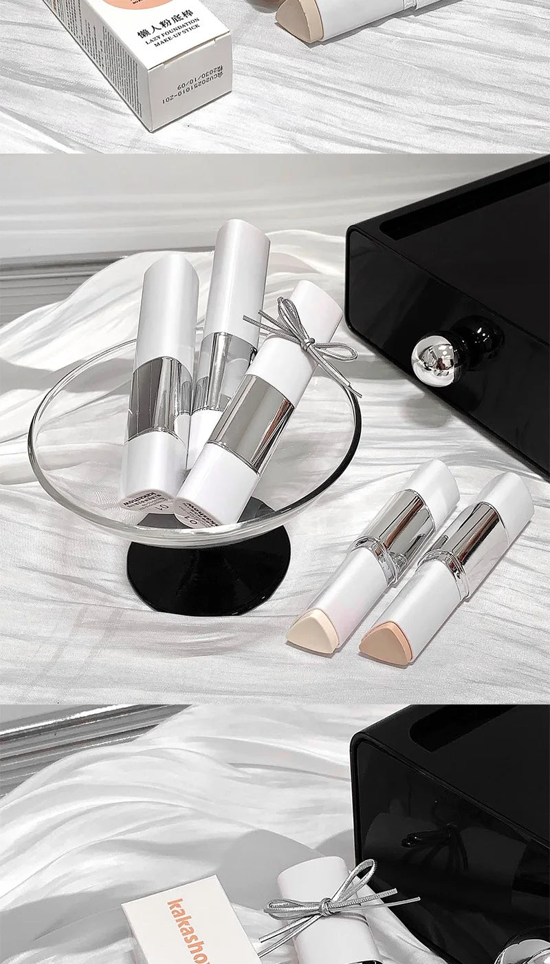 Lazy Foundation Stick, Moisturizing and Natural Concealer Makeup, Matte Makeup Base, Rare Beauty, Keep Makeup and Sweat