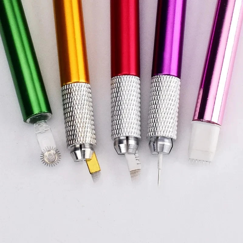 1pcs Manual Tattoo Pen Permanent Makeup Machine Microblading Pen for Lip Tattoo and Eyebrow Tattoo Tebori Pen for Tattoo Artist