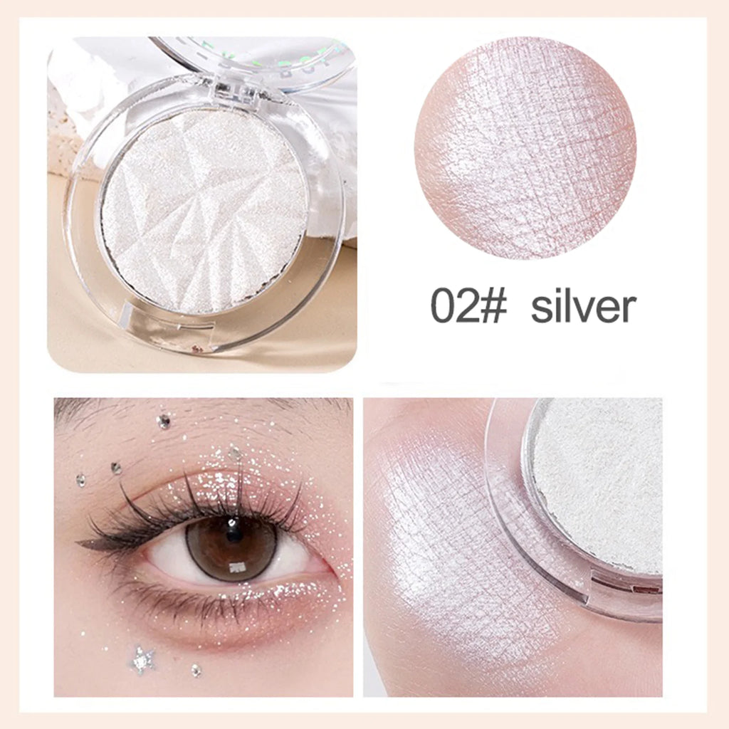 Shimmer Diamond Glow Highlighter – 2-Color Palette for Contour, Brighten, Radiant Skin, Festival & Party Makeup Essential Tool