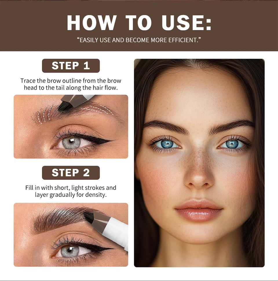 Waterproof Hairline & Root Concealer Pen – Instant Grey Coverage with Easy Blend Powder Stick for Normal Hair