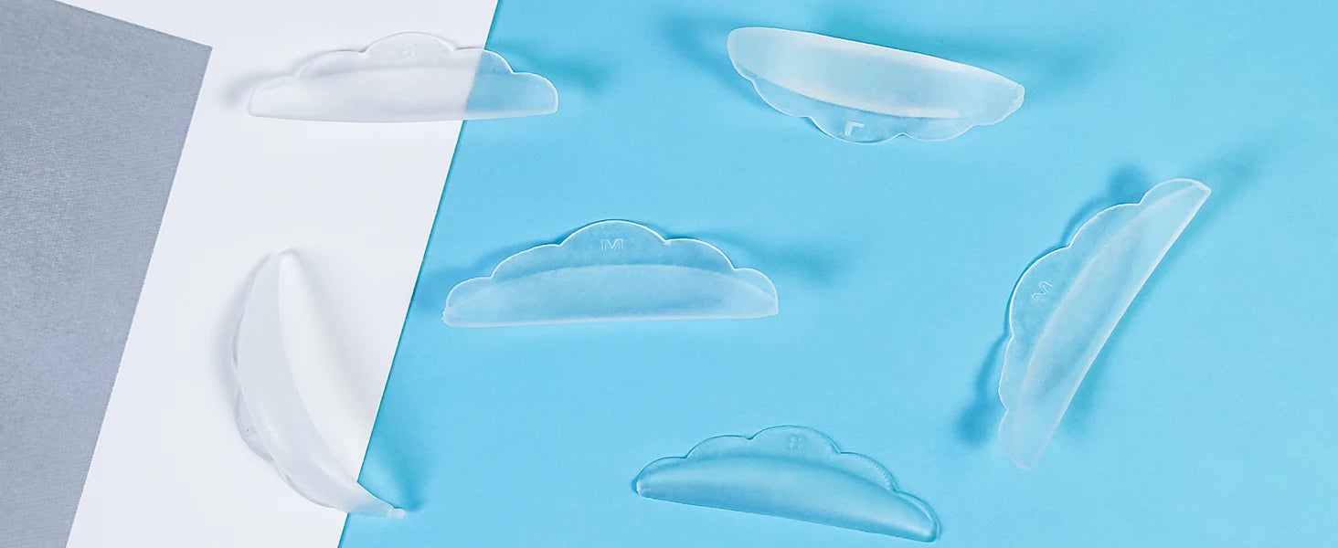 Lomansa NEW Reusable Lash Lift Pads Rods Silicone Eyelash Perming Curler and Y Shape Eyelash Brush Perming Curler Makeup Tools