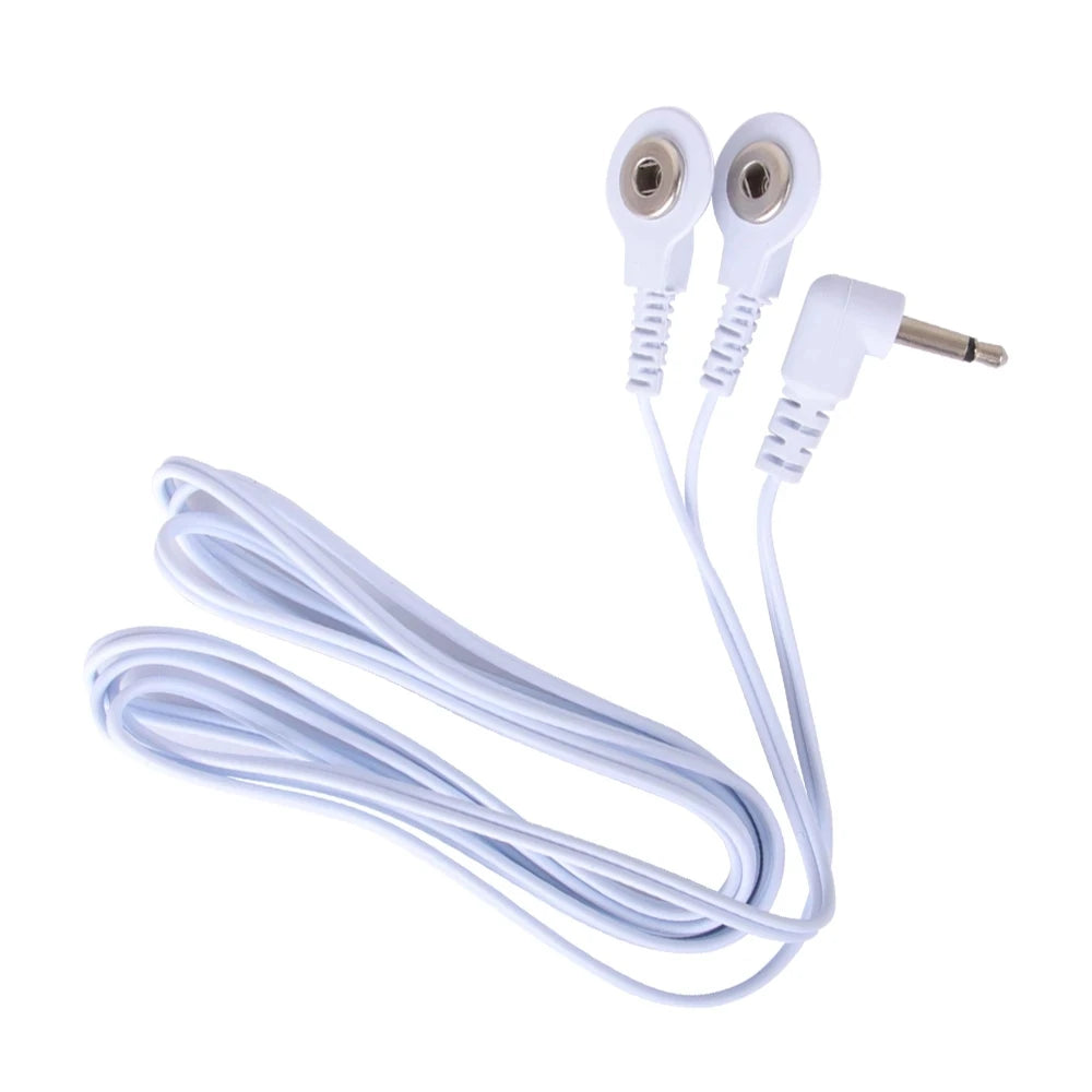 2.5mm Pin Connectors 2/4-Way Lead Wires for Electronic Muscle Stimulator Electrode Pads Connection TENS Unit Massage Lead Wires