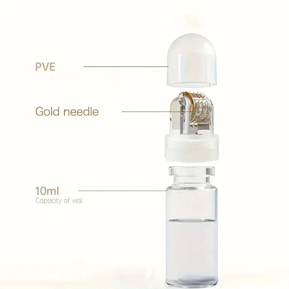 Hydra titanium needle Roller 64 Pins Micro tips Derma needles skin care Anti aging whitening bottle roller serum reusable