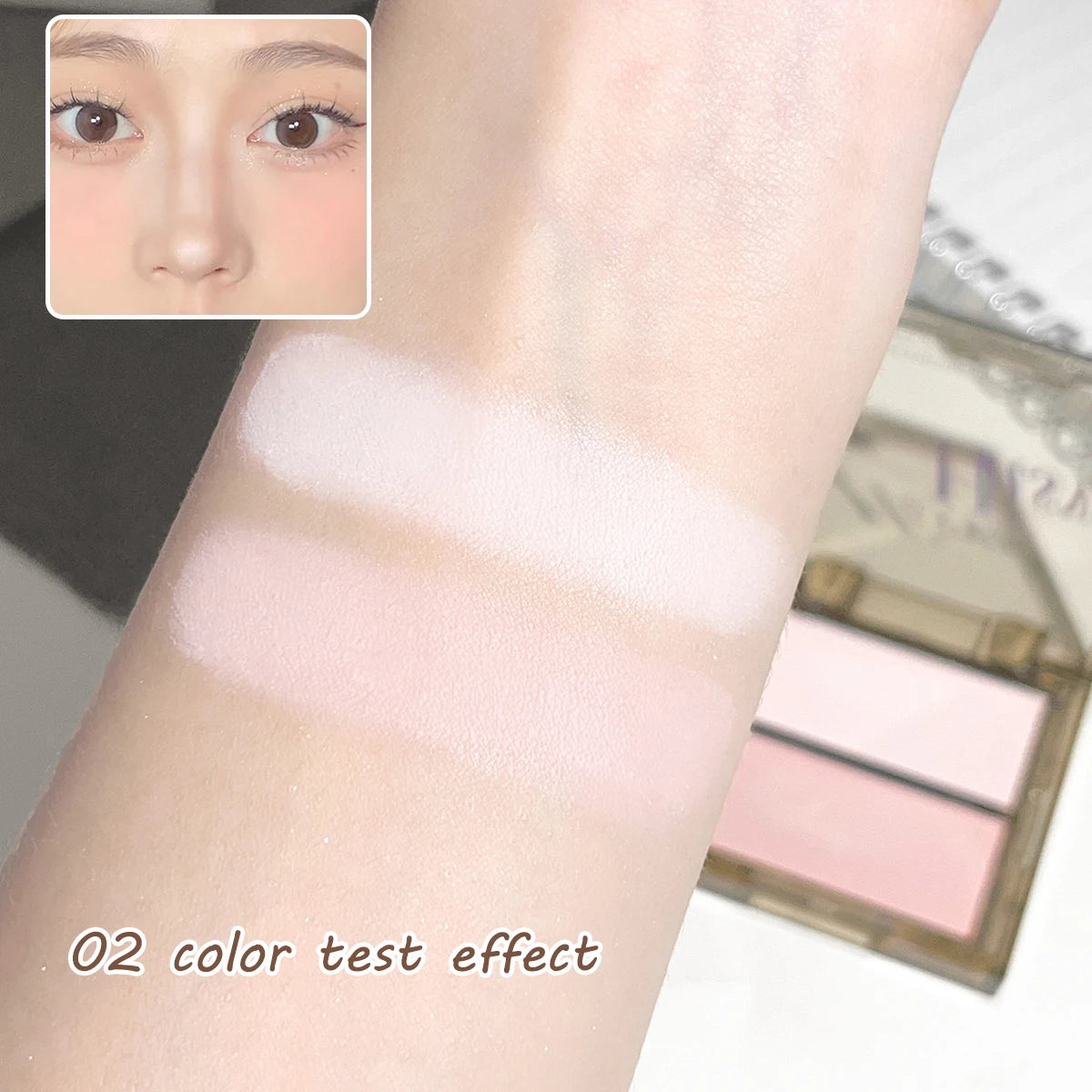 Repair plate High-light repair plate Integrated plate Matte pearl light brightening natural three-dimensional shadow plate