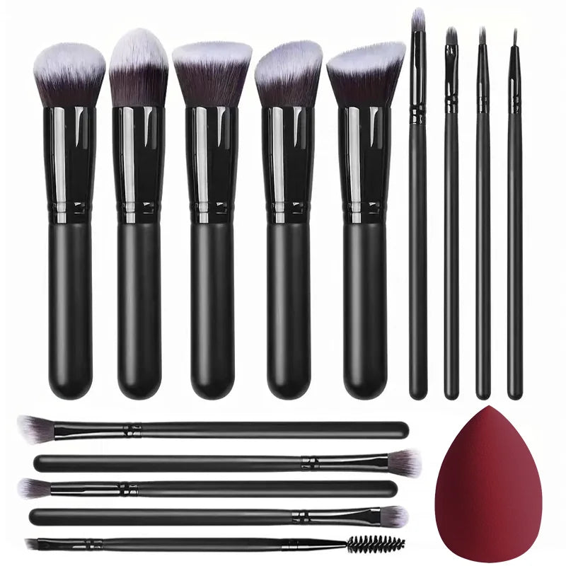 NEW 14PCS Makeup Brushes Set Soft Fluffy Foundation Blush Powder Eyeshadow Blending Female Cosmetics Beauty Tool Christmas Gift