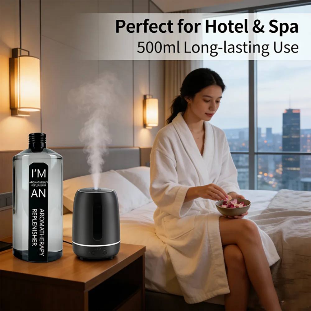 500ML Marriott Hilton Ritz Carlton Fragranc Oil Fireless Aromatherap Replenisher Fluid for Home Hotel Diffuser Essential Oil New