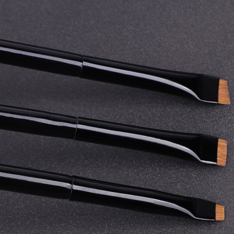 Karsyngirl 1/2/3Pcs Professional Eye Makeup Brush Flat Eyeliner Brush Eyebrow Application Lip Makeup Brush Eye Patch Makeup Tool