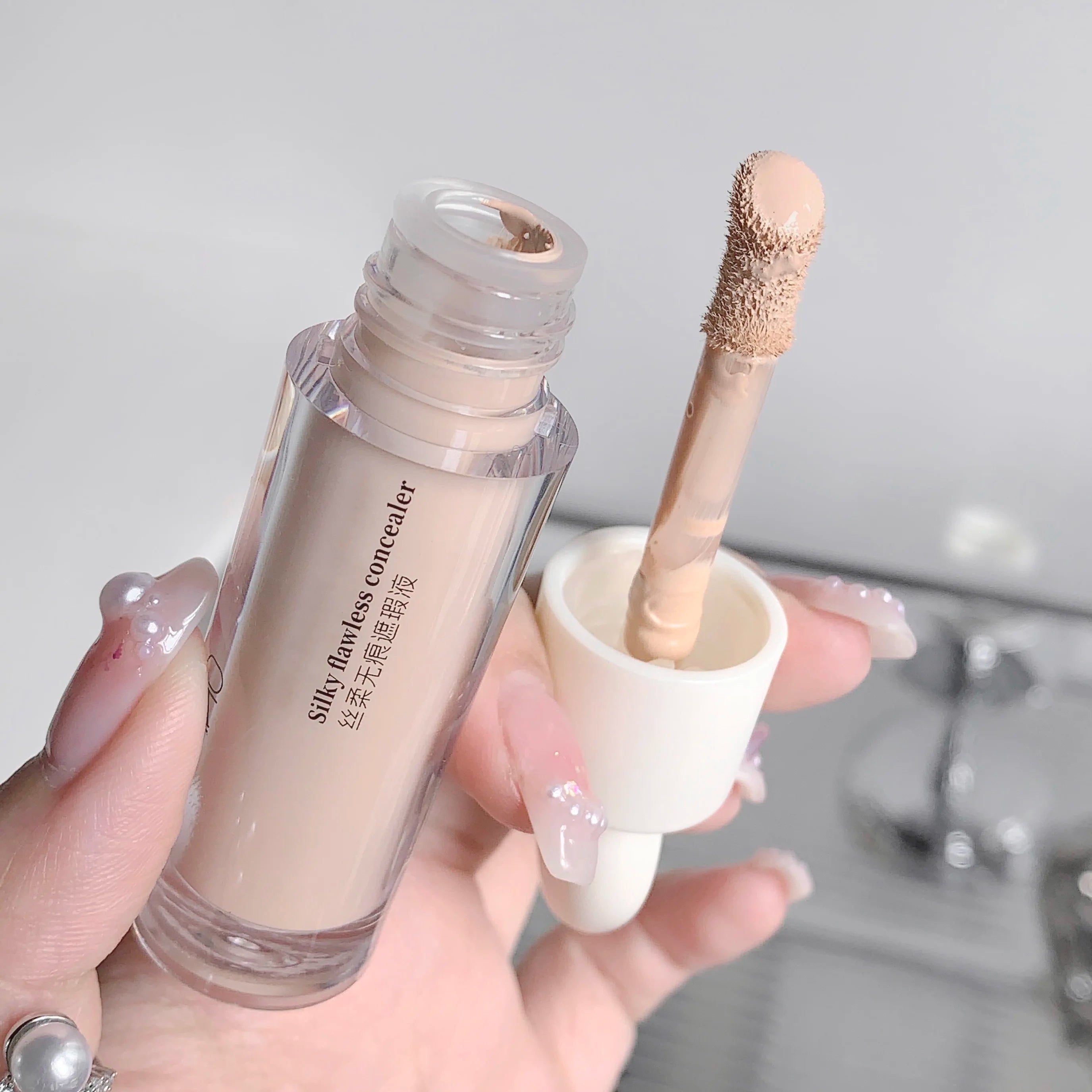 3 Colors Silky Concealer Concealer Cover Acne Marks Spots Dark Eye Circles Face Brightening Skin Whitening Concealer