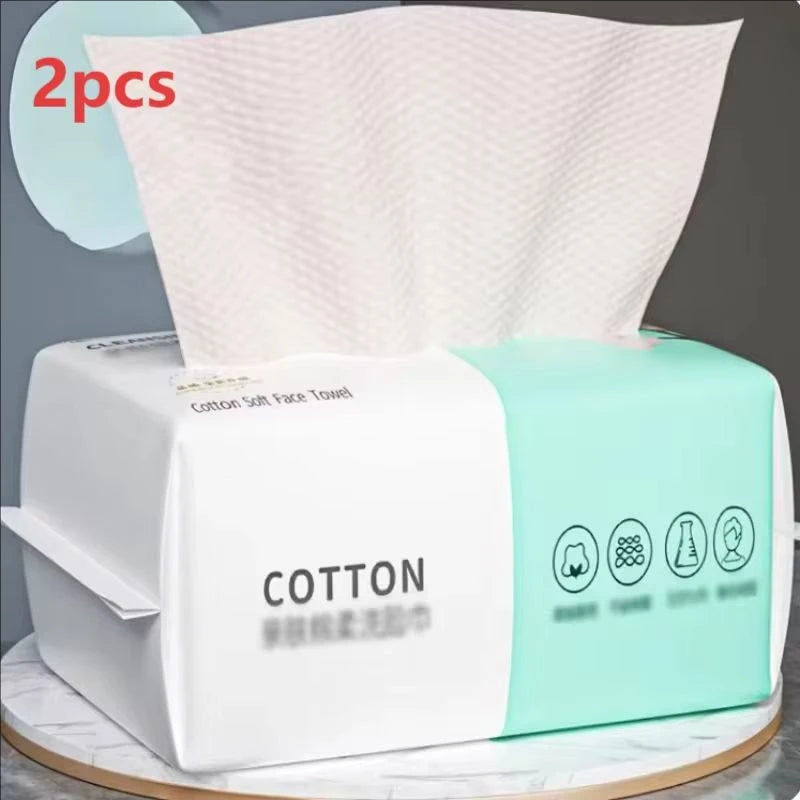 Reusable thickened face towel Travel cleanser, wet and dry makeup remover, cotton soft fabric Towel