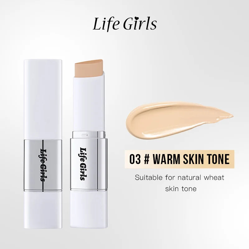 Lazy Foundation Stick, Moisturizing and Natural Concealer Makeup, Matte Makeup Base, Rare Beauty, Keep Makeup and Sweat