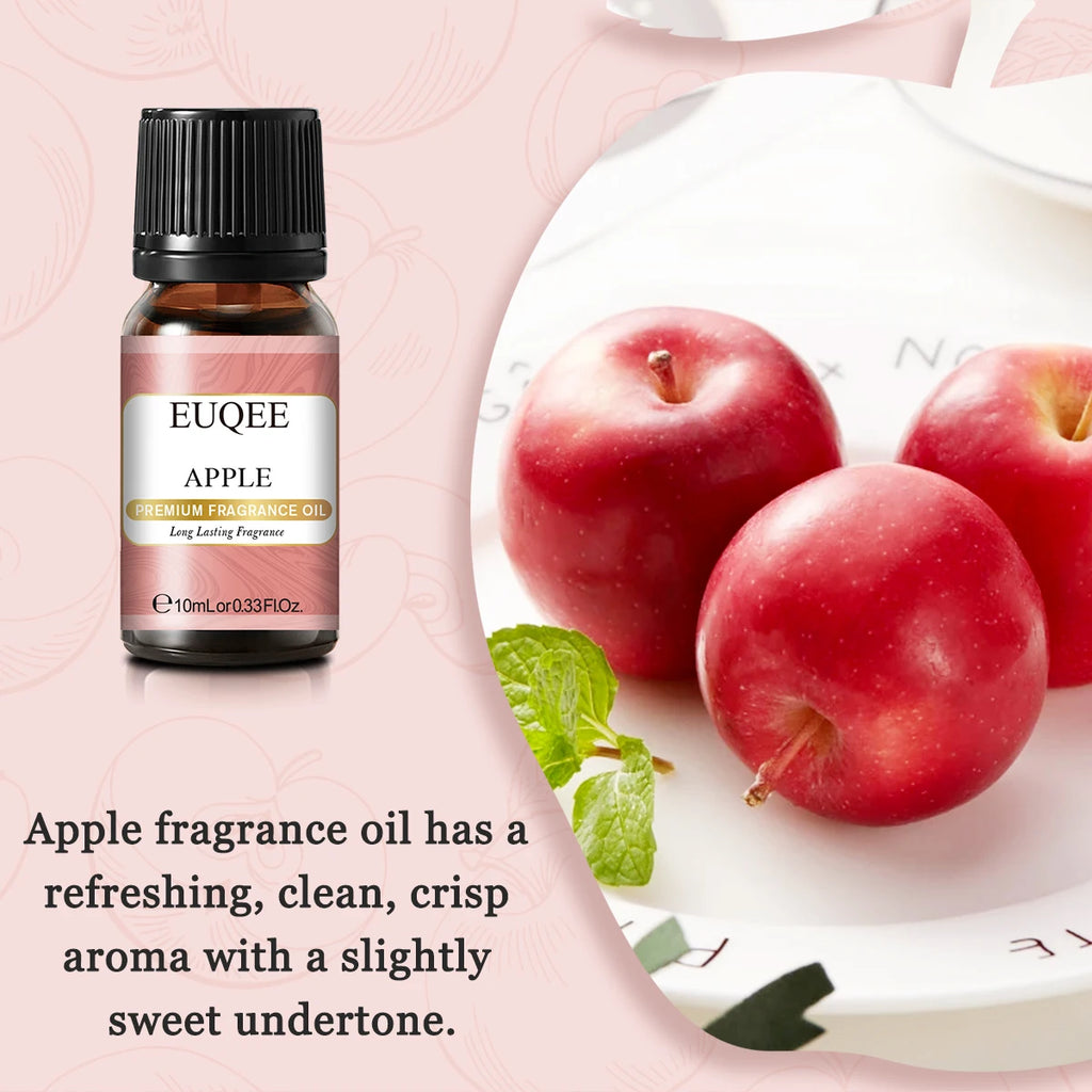 EUQEE 10ML Coconut & Vanilla Bubble Gum Fragrance Oil Coffee Pumpkin Pie Cedarwood Premium Aroma Oils For Making Candle,DIY Soap