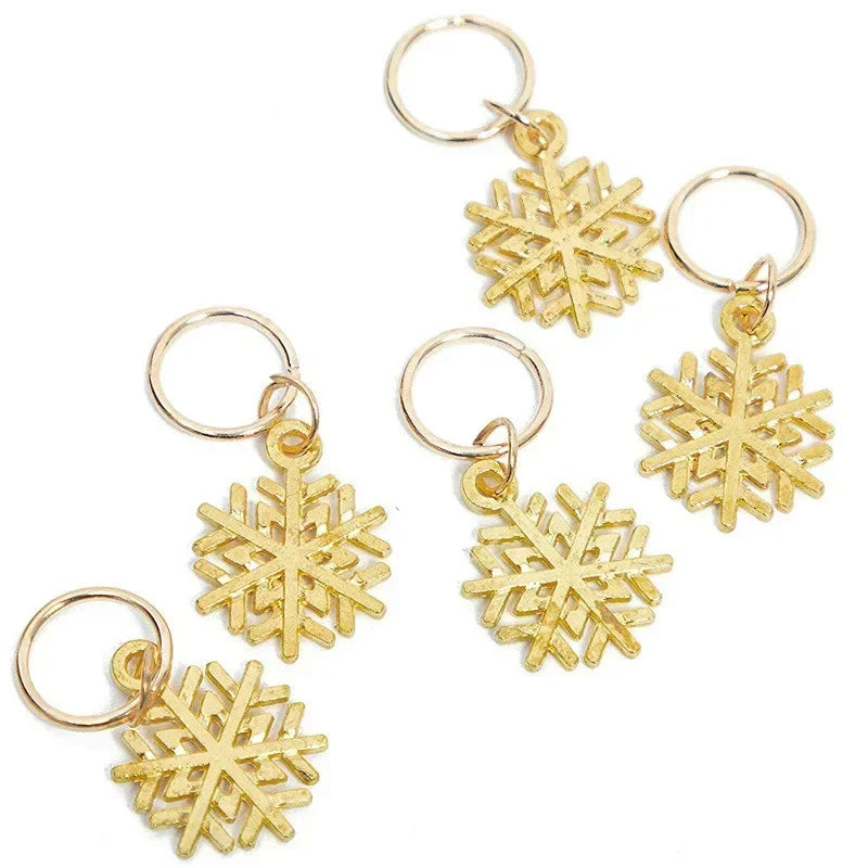 5-8Pcs Metal Hollow Out Hair Ring Accessories,Beads Hair Braid Rings Clips Dread Locks Hair Braiding Metal Cuffs Decoration Gold