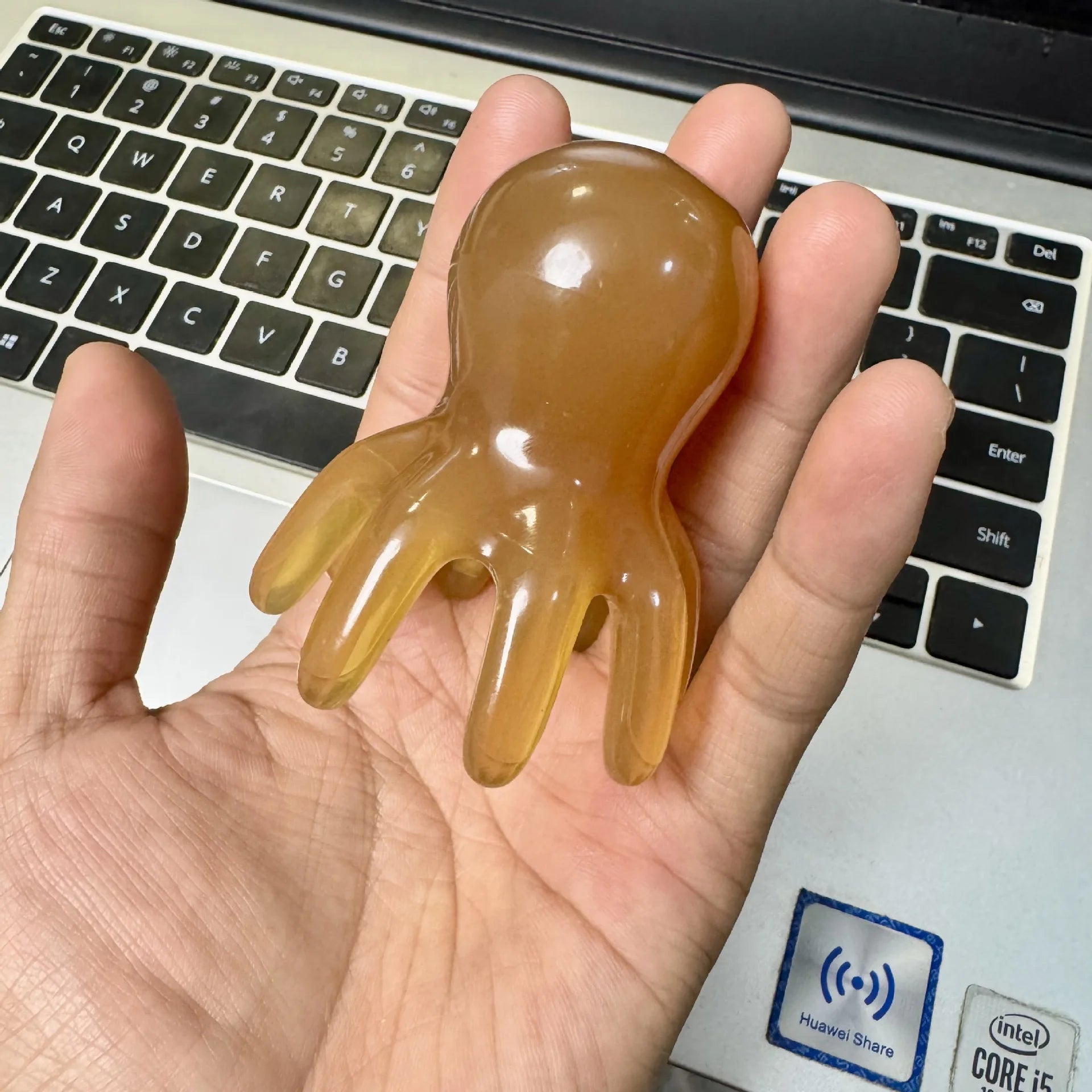 Octopus Head Massager Comb Head Meridian Manual Acupressure Tool Portable SPA Gua Sha Massage Comb