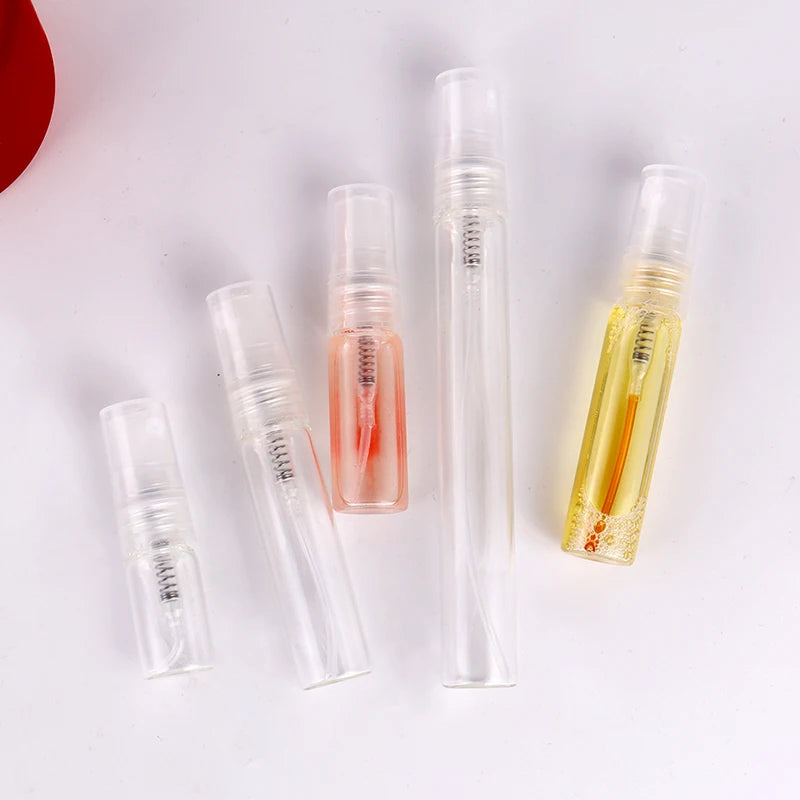 Best Selling 8 Pack 2/3/5/10ml Mini Clear Glass Perfume Bottle Refillable Perfume Bottle Sprayer Portable Travel