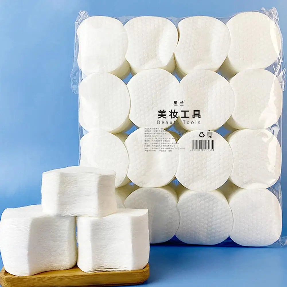 300/600/1200Pcs Pearl Pattern Makeup Remover Cotton Facial Cleaning Thick Cotton Pad Women Travel Makeup Remover For Dry Wet Use
