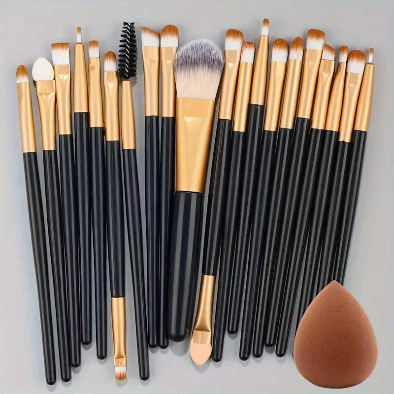 Makeup Brush Set 20Pcs Kit Soft Fluffy Eye Shadow Brushes Cosmetic Foundation Powder Highlighter Blending Beauty Tool Beginners